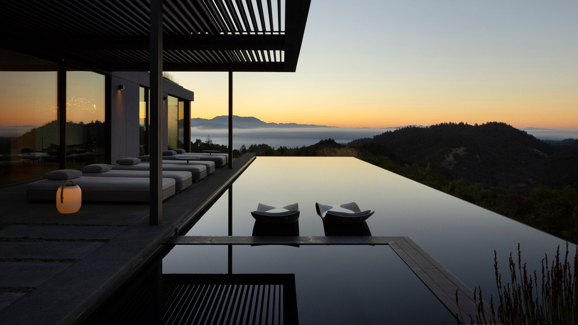Inside hilltop retreat in California Wine Country designed by Feldman Architecture