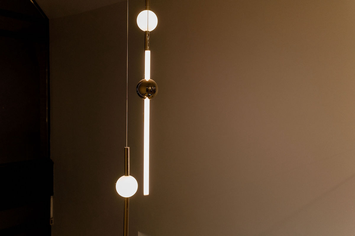 Close up of lighting inside House of Dental