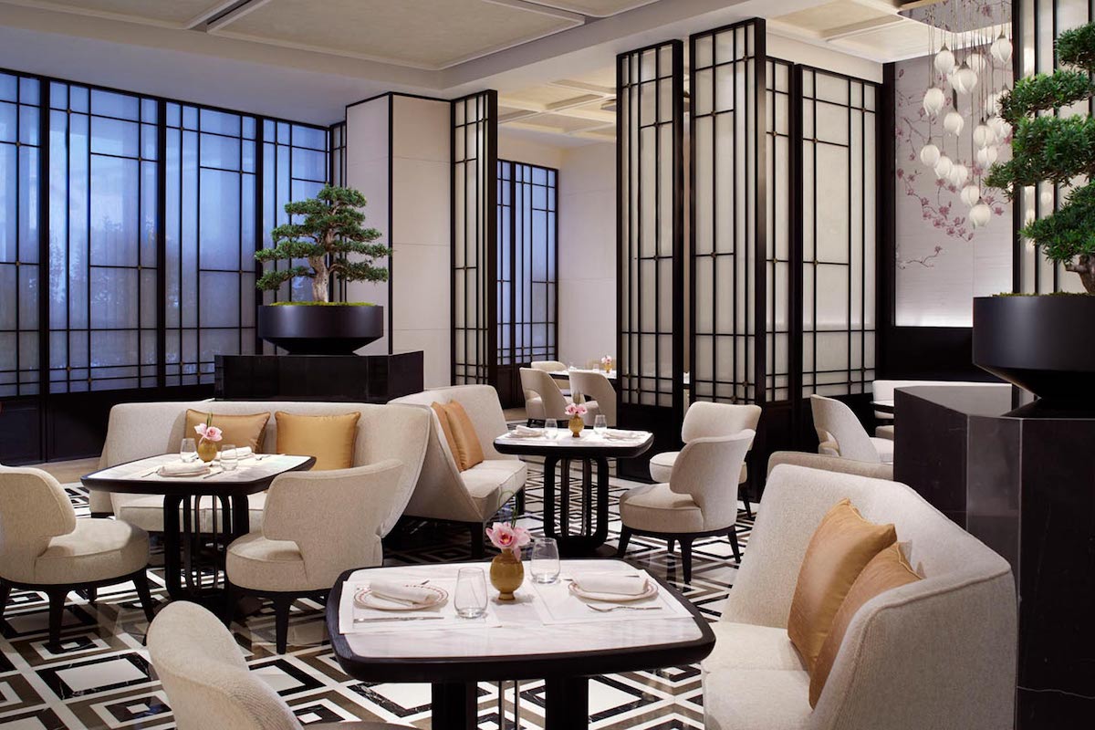 Dining area inside Ritz-Carlton Suzhou