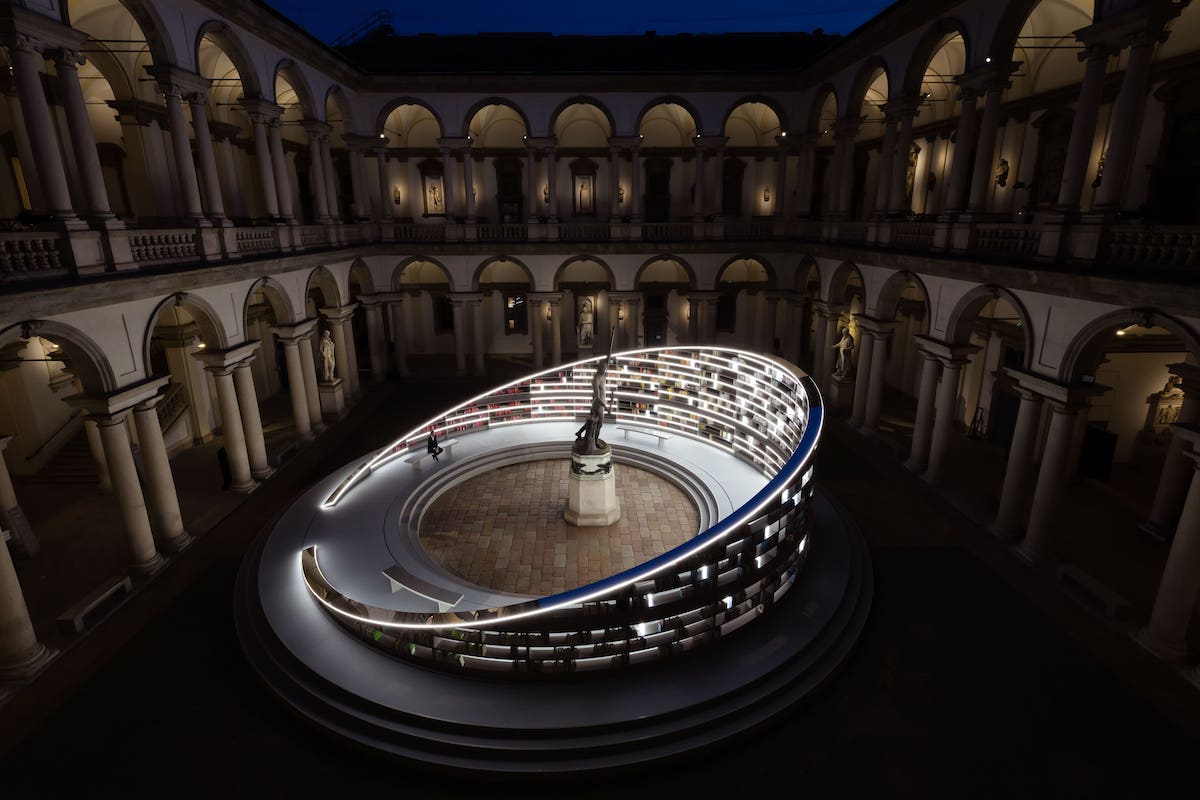 Library of Light, designed by Es Devlin in the heart of Milan