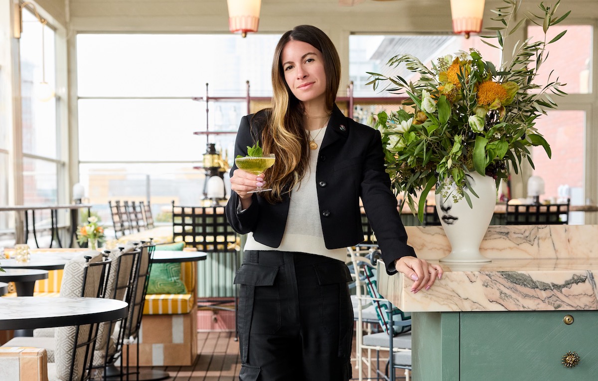 Portrait photo of Ariel Arce, in Leonessa, the new Italian inspired bar on top of Conrad New York Downtown