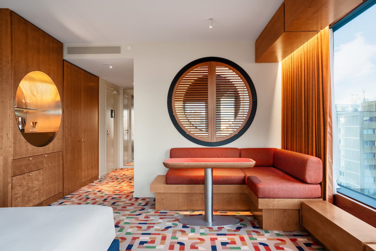 The Standard, Brussels suite with interior design scheme being 1970's inspired