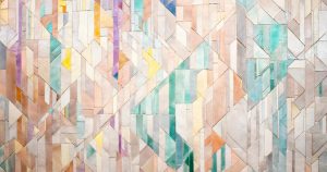 A tiled wall full of different colours