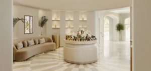 Blissful interiors inside Guerlain Spa inside One&Only Mauritius