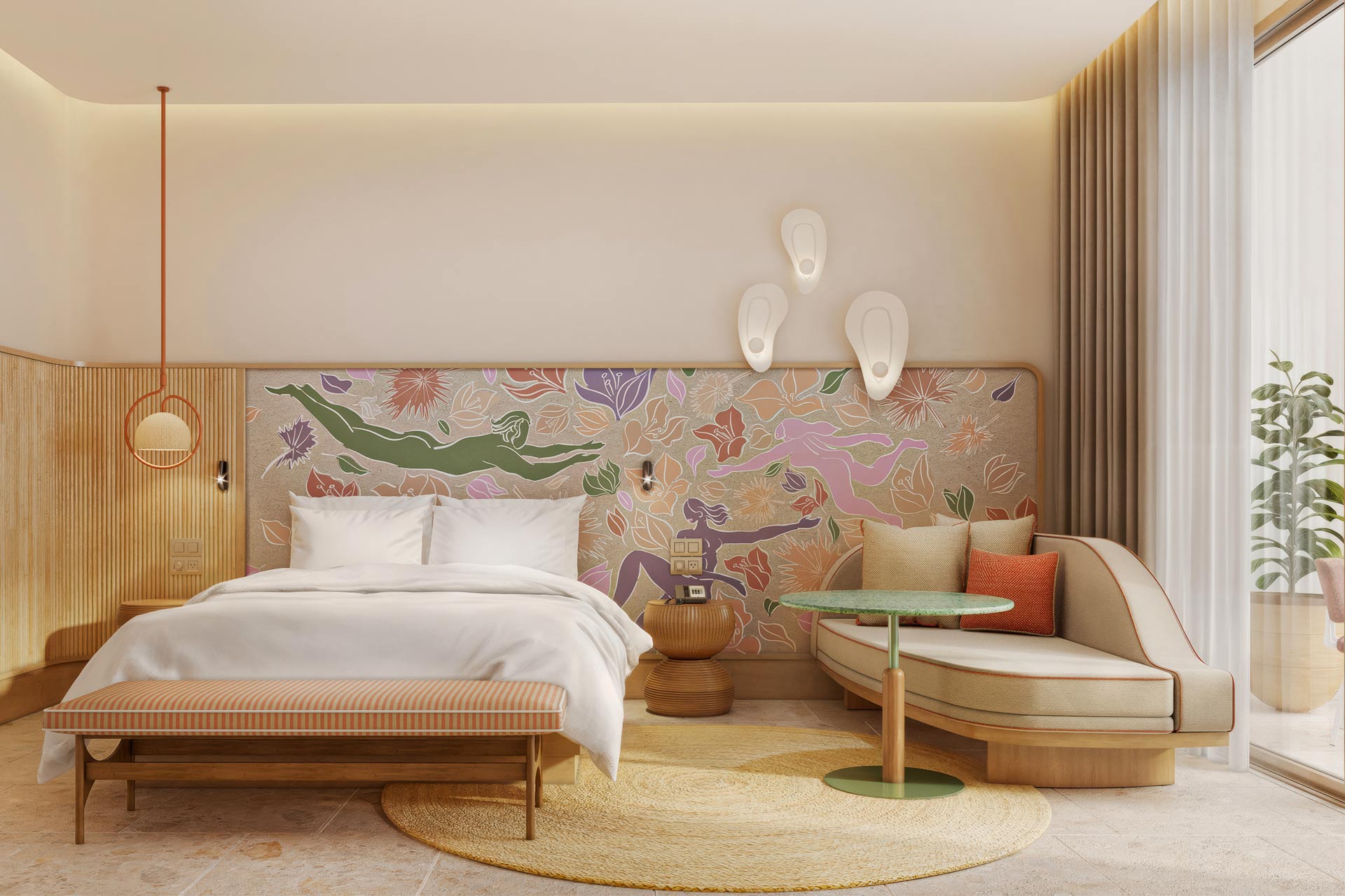 Guestroom inside Private pool inside The Standard, Pattaya Na Jomtien