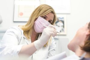 dentist with patient